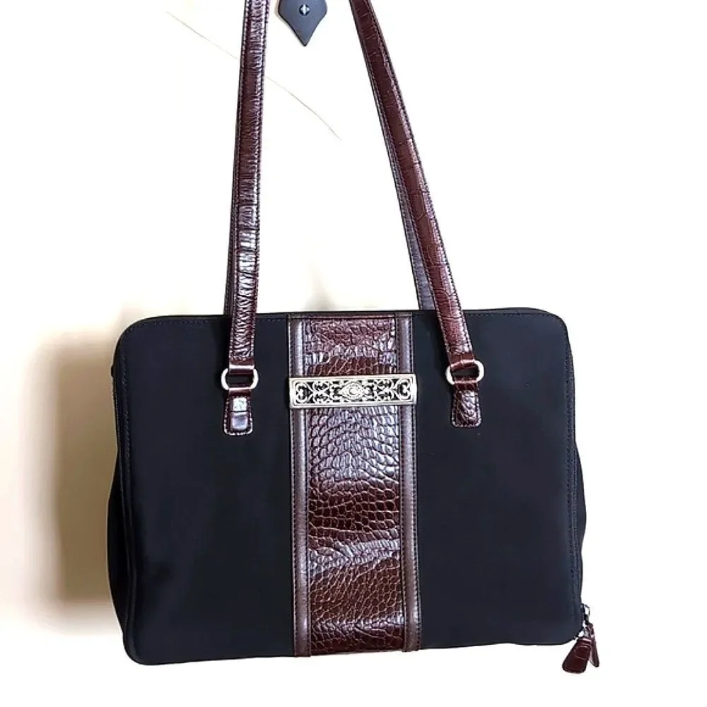 Brighton -One World Satchel, Briefcasette -Dual Handle Shoulder Bag